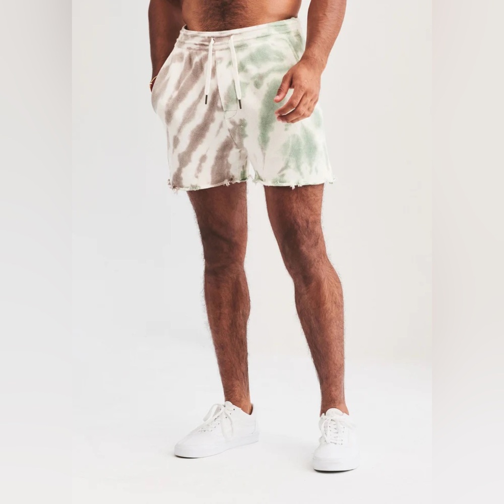 (SE-4) SER.O.YA Declan Knit Tie Dye Shorts - Picture 2 of 7